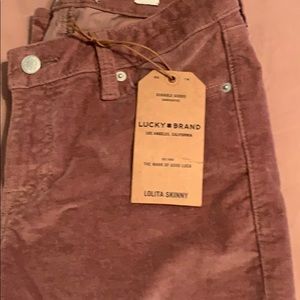 Ladies velvety feel skinny jeans
